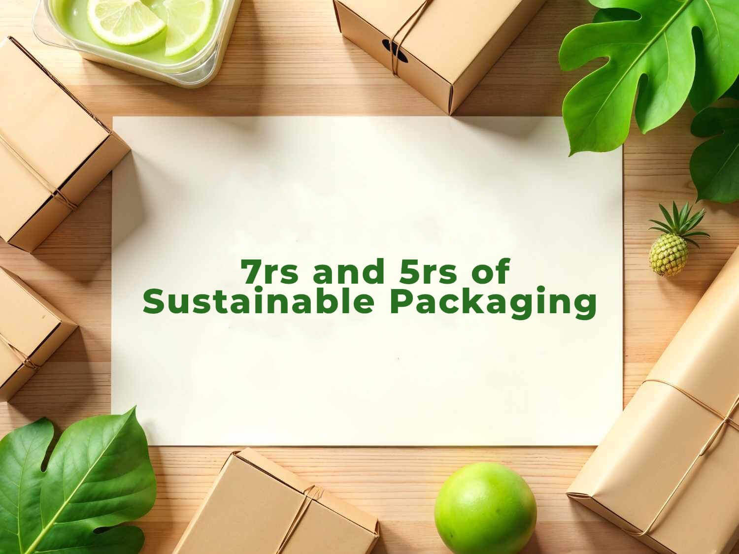 5Rs And 7Rs Of Eco-Friendly And Sustainable Packaging