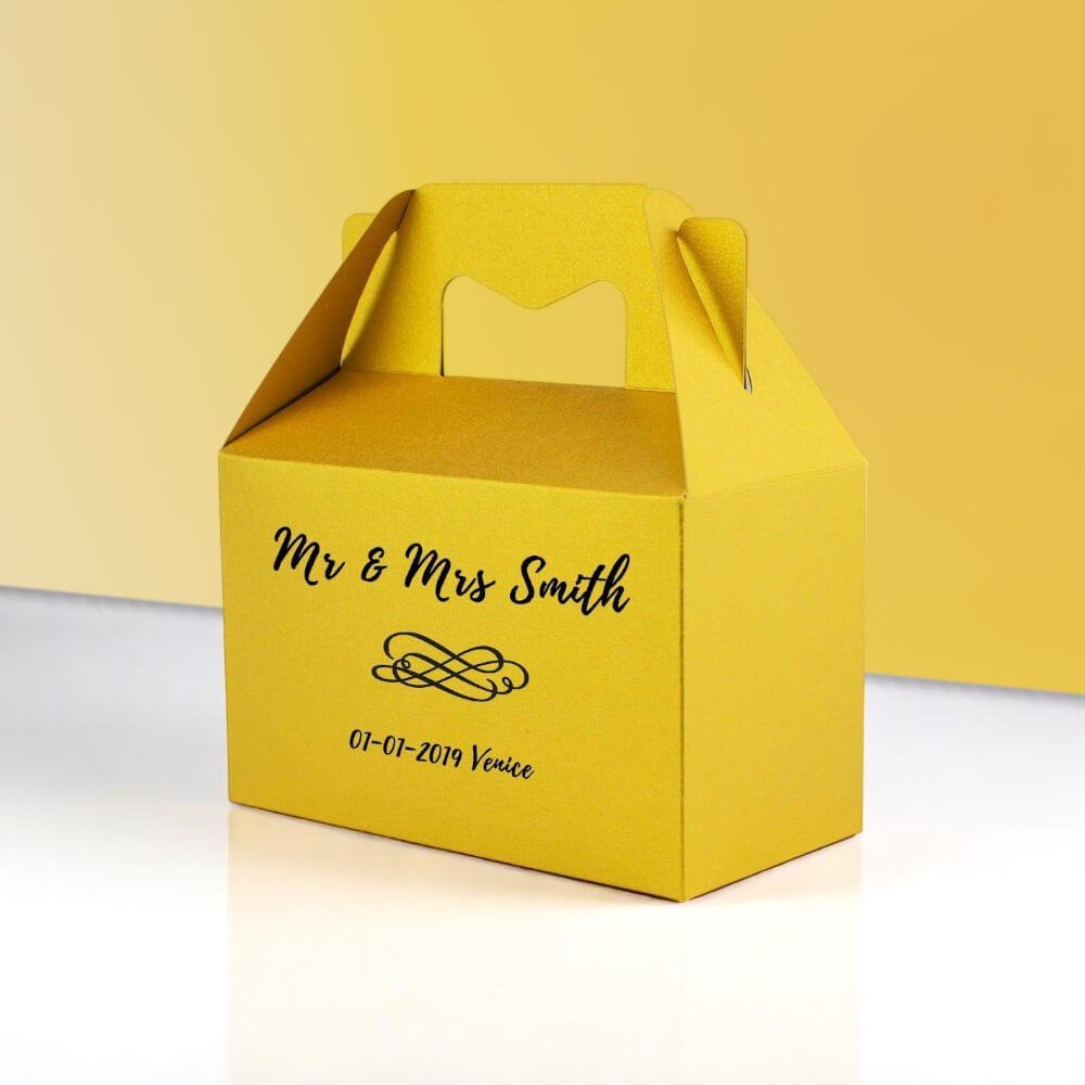 Custom gable boxes with logo