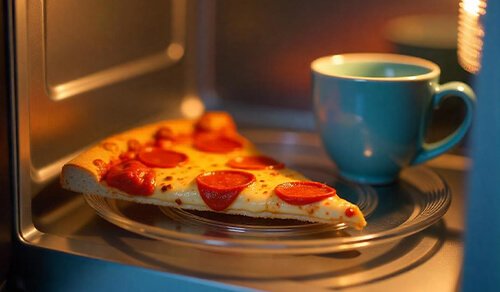 Hack for putting pizza in the oven