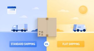 standard shipping vs flat shipping