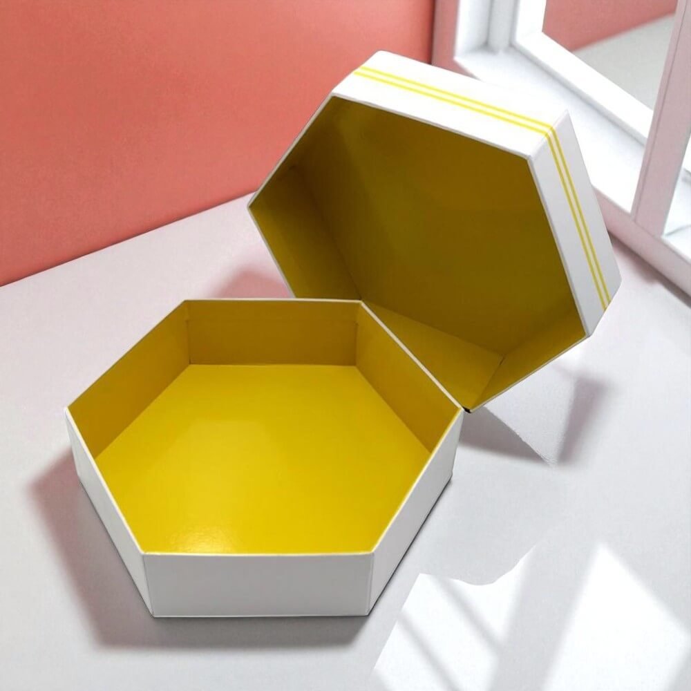 Custom Hexagon Rigid Boxes