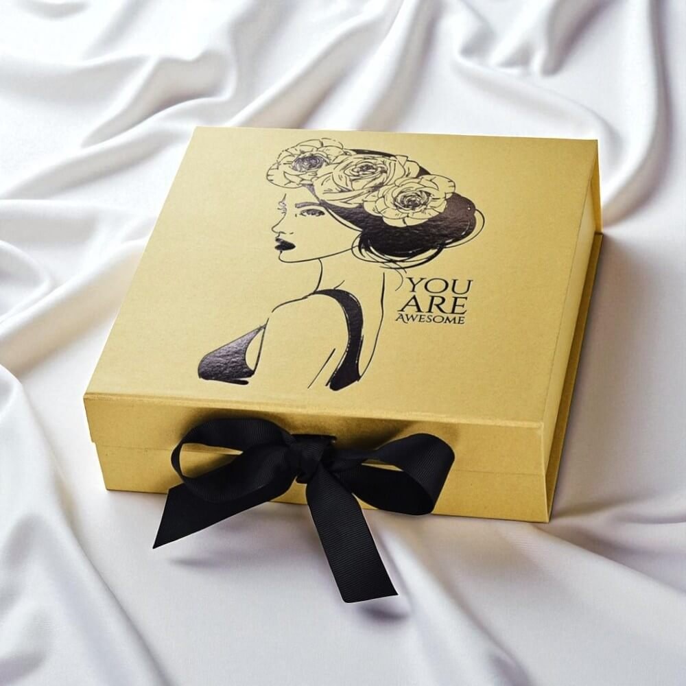 custom gold foil packaging boxes