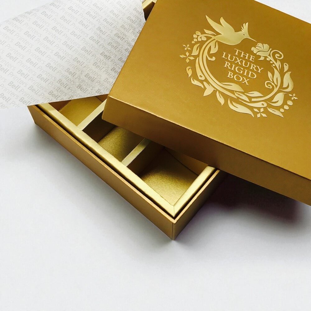 gold foil boxes at wholesale
