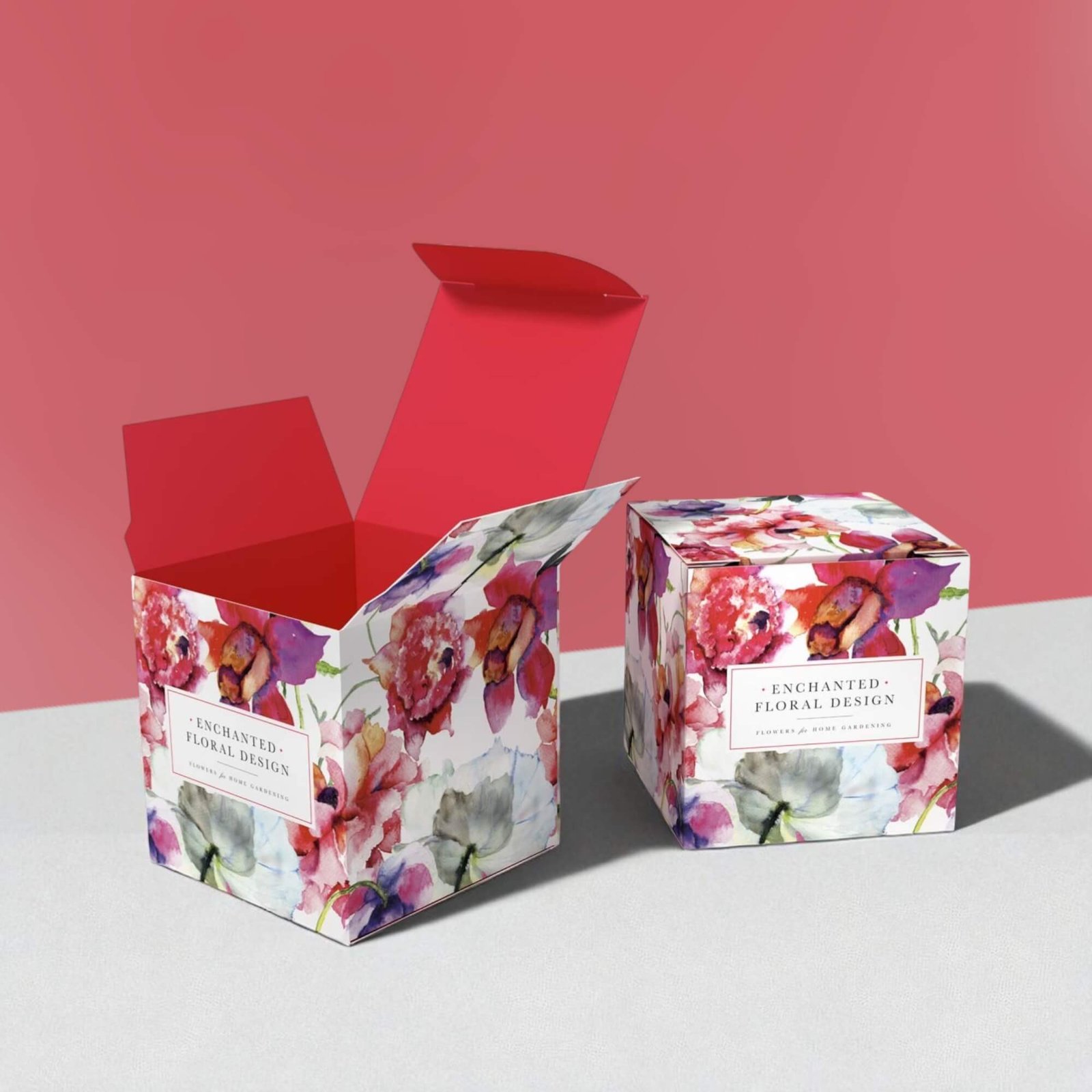 Printed Cube Boxes
