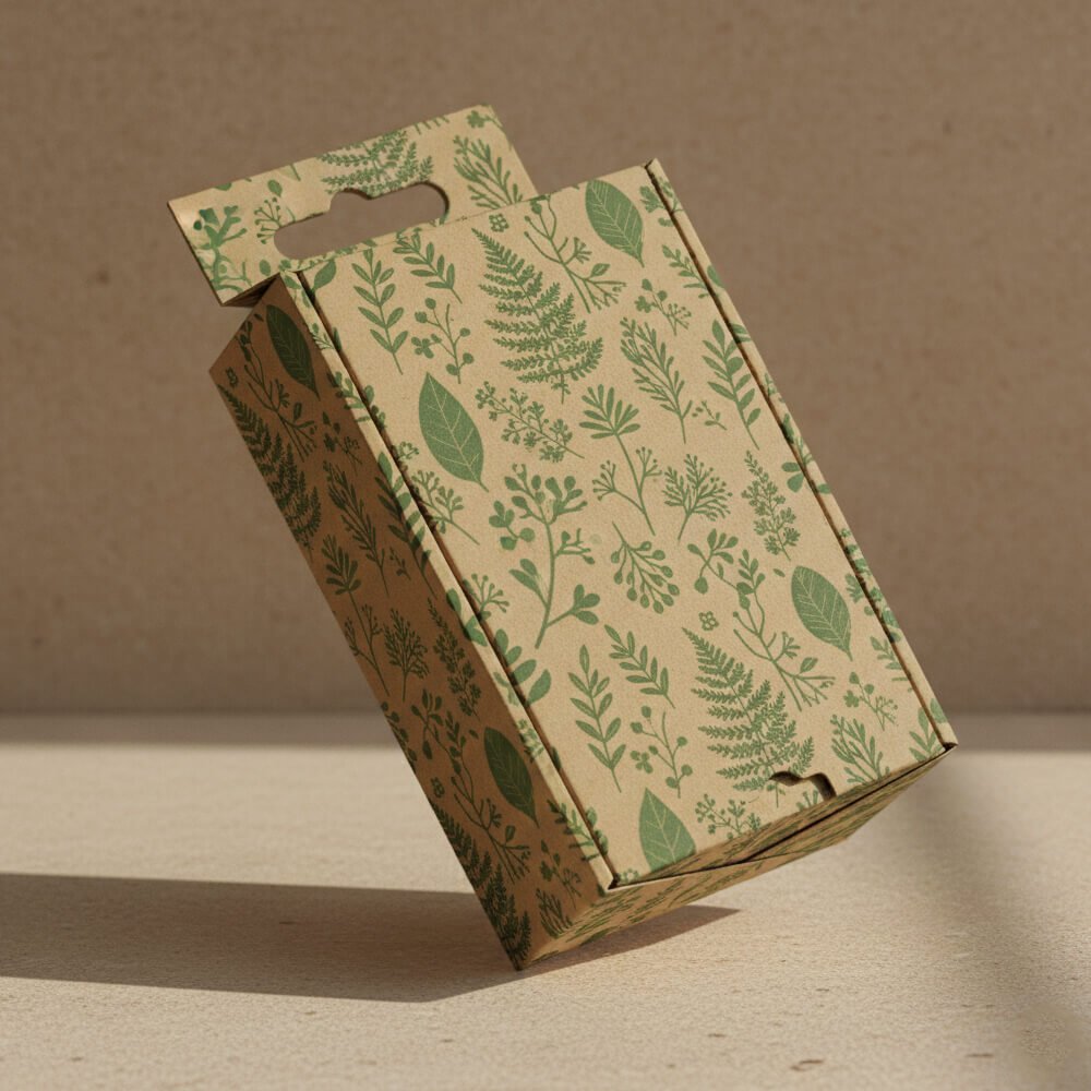 box with hanging and locking tabs bulk