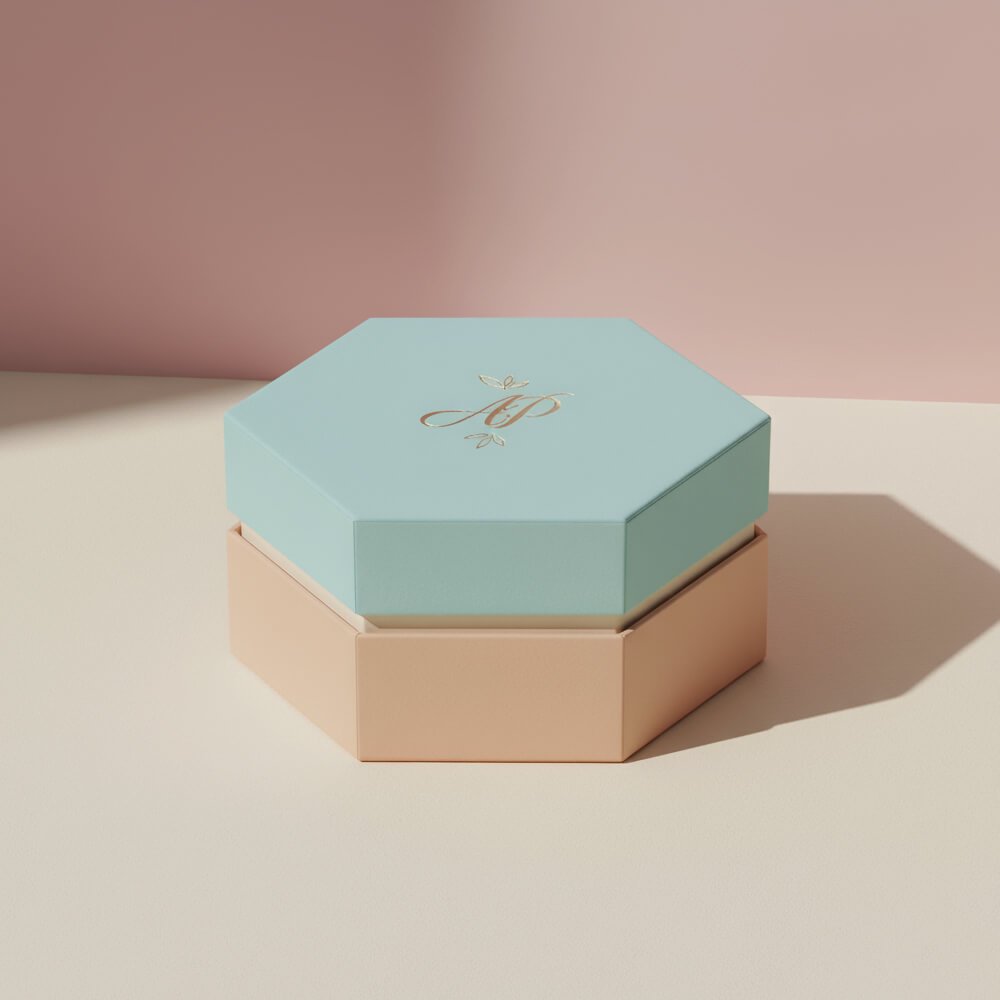 Custom Hexagon 2 PC Boxes