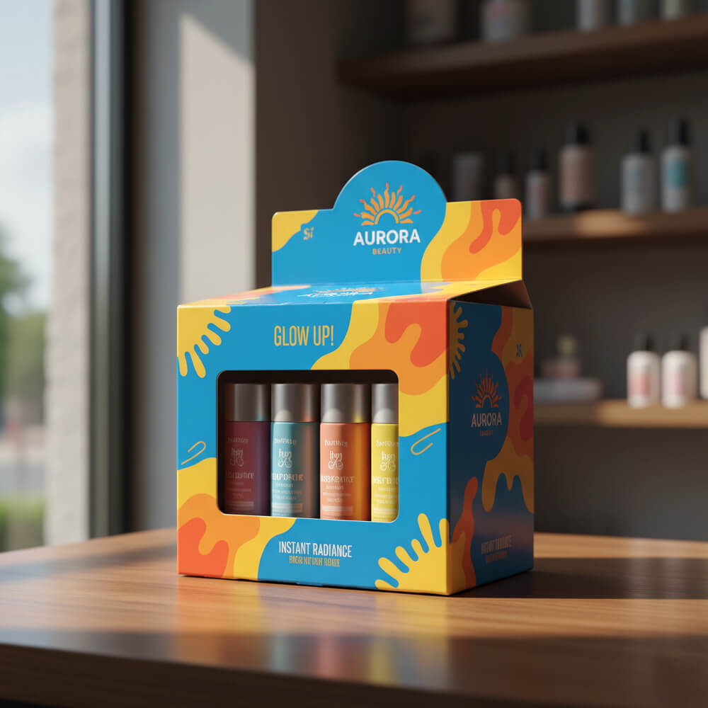 display boxes with auto bottom lock