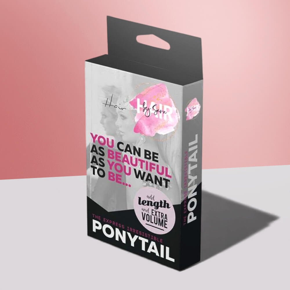 hair extension boxes with logo