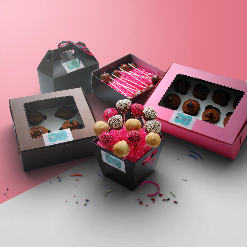 custom cake pop boxes with logo
