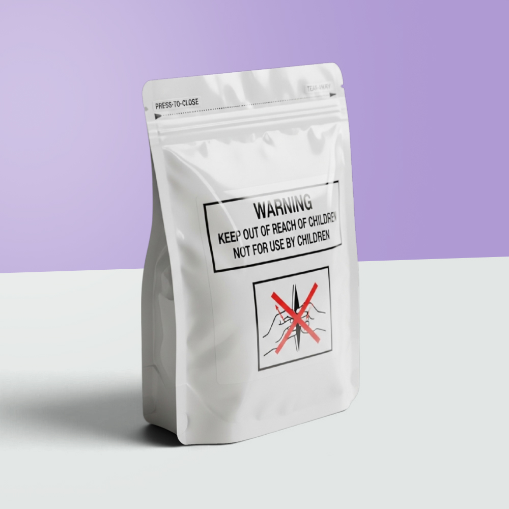 Custom Child Resistant Mylar Bags